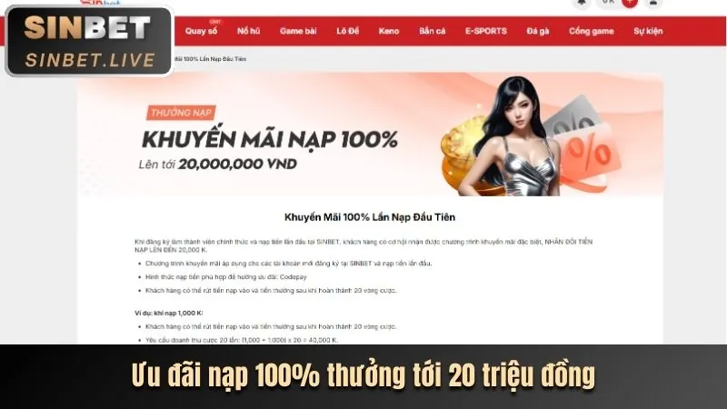 Thưởng nạp lại hàng ngày tại hbet